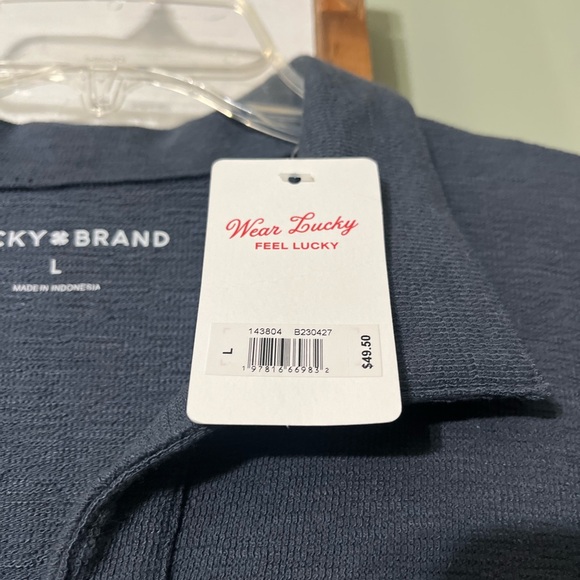 Lucky Brand Men's Dark Blue Polo Shirt - Picture 3 of 8